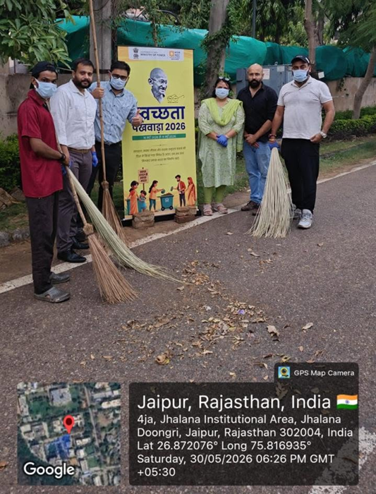 REC’s regional office in Jaipur organizes cleanliness activities